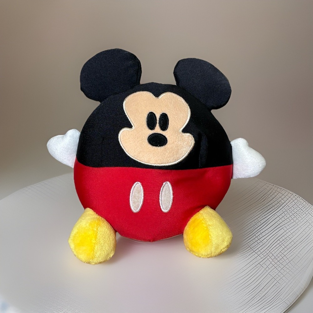 Disney Mickey Mouse Plush Pillow 8" Micro Beanbag Disneyland WDW NM0725JG